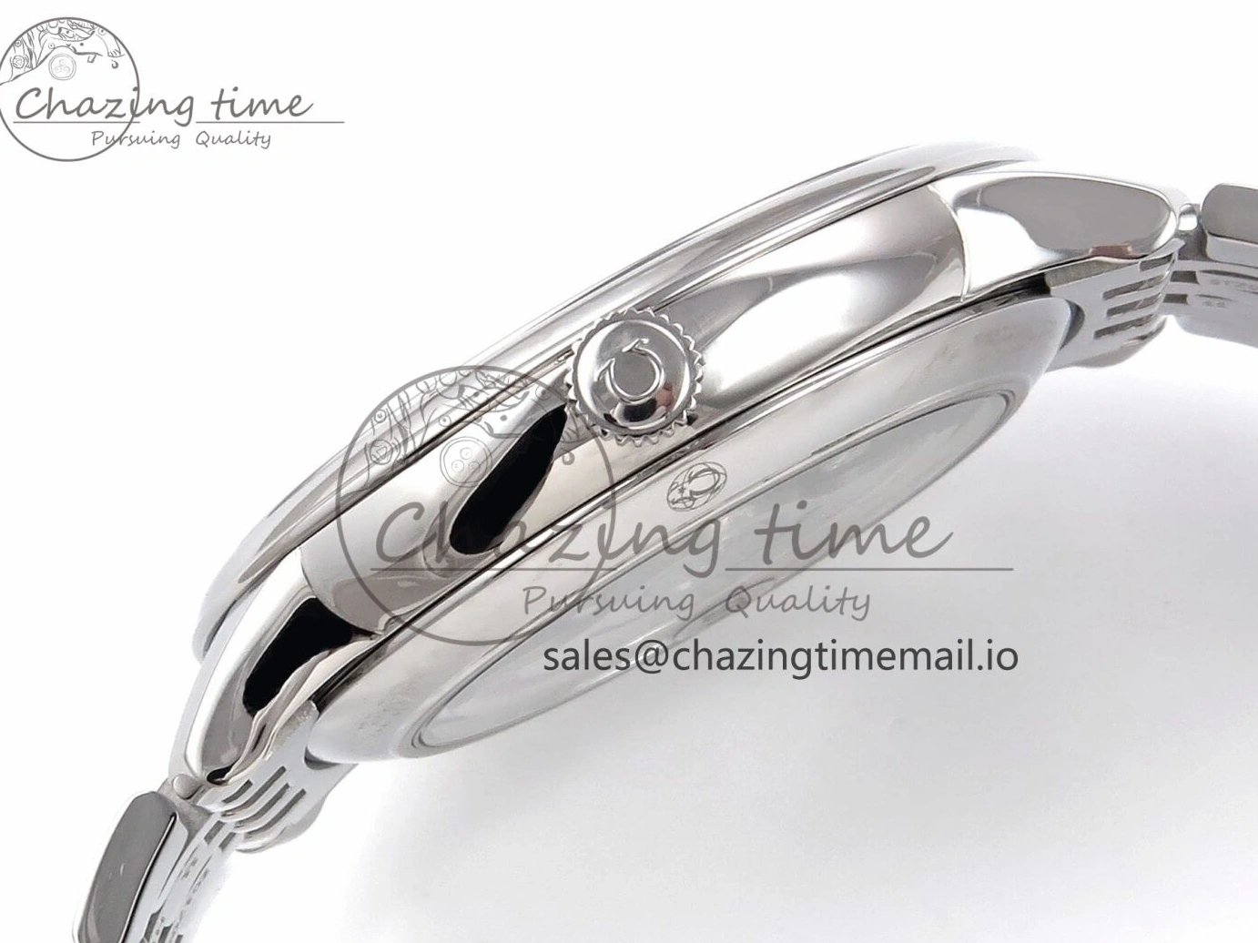 0317 Supportive De Ville Date SS VSF 1:1 Best Edition Blue Dial on SS Bracelet A 7700